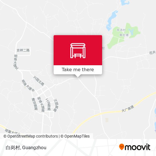 白岗村 map