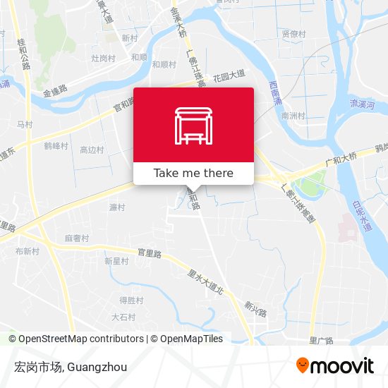 宏岗市场 map