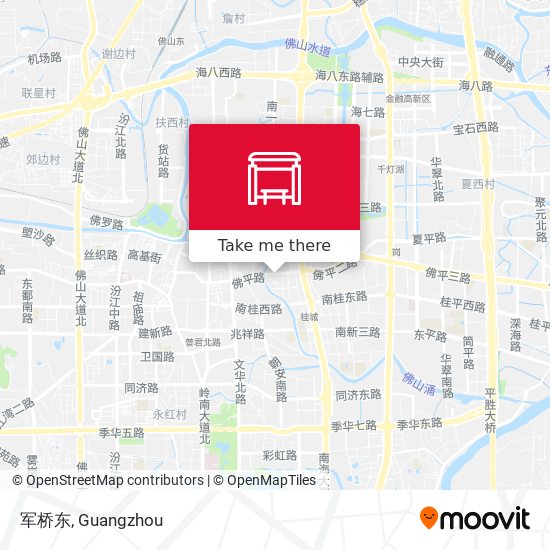 军桥东 map