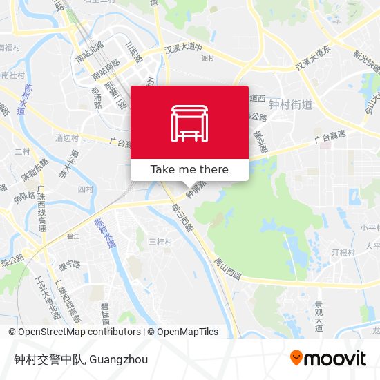钟村交警中队 map