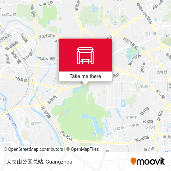 大夫山公园总站 map
