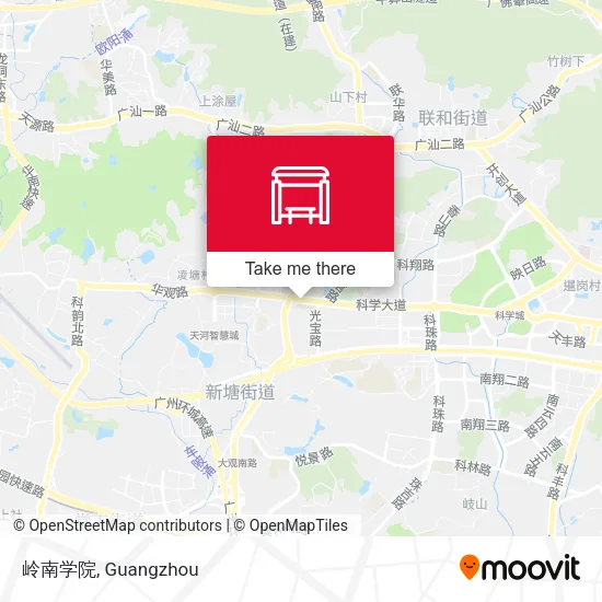 岭南学院 map