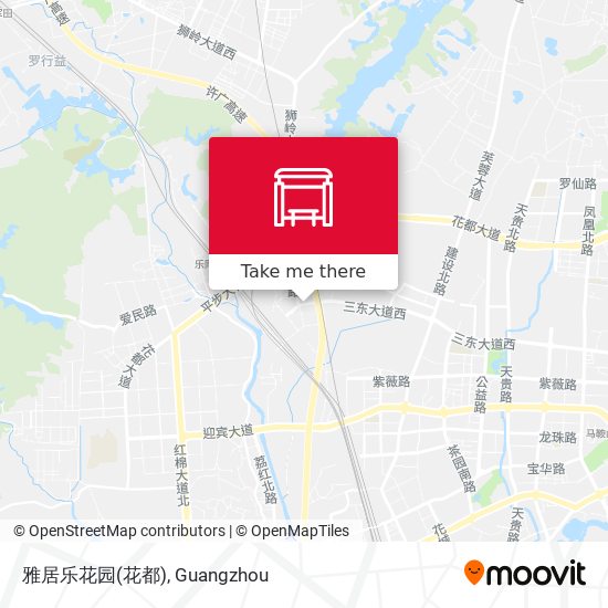 雅居乐花园(花都) map
