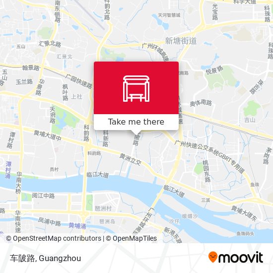 车陂路 map