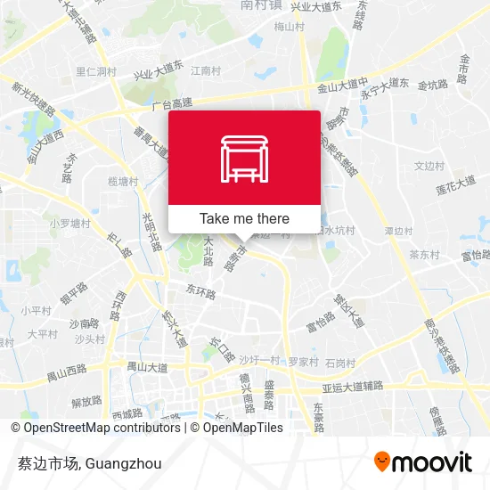 蔡边市场 map