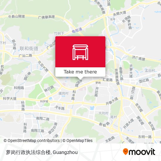 萝岗行政执法综合楼 map