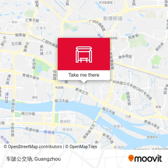 车陂公交场 map