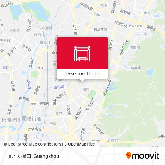 涌北大街口 map