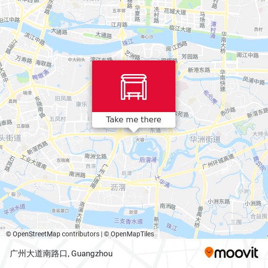 广州大道南路口 map