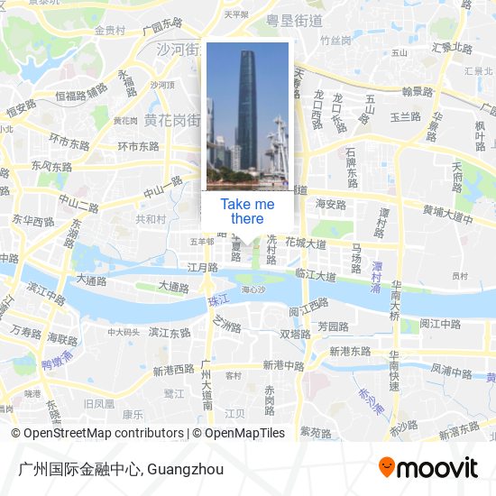 广州国际金融中心 map