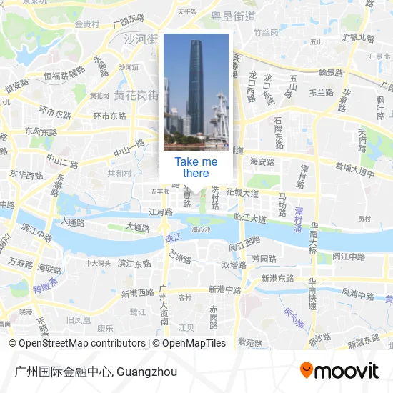 广州国际金融中心 map