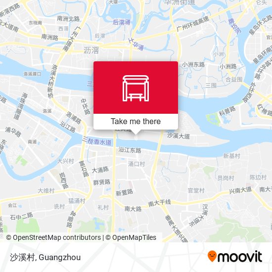 沙溪村 map