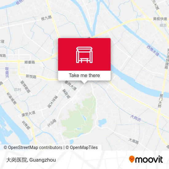 大岗医院 map