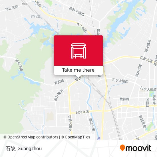 石陂 map