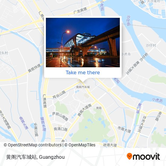 黄阁汽车城站 map