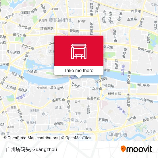 广州塔码头 map