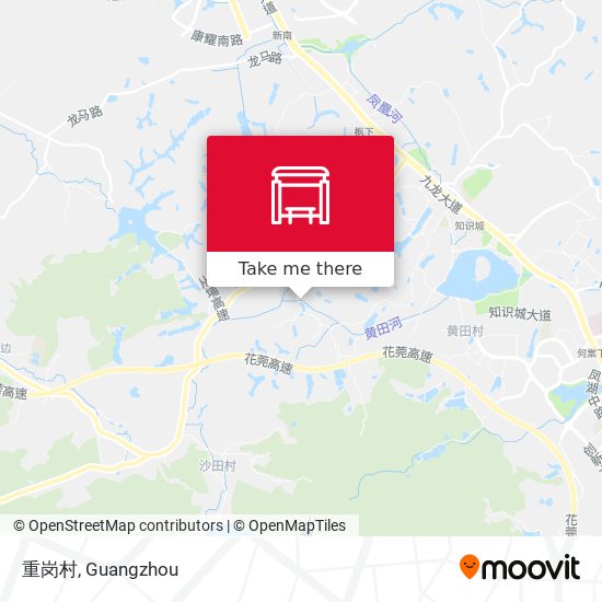 重岗村 map