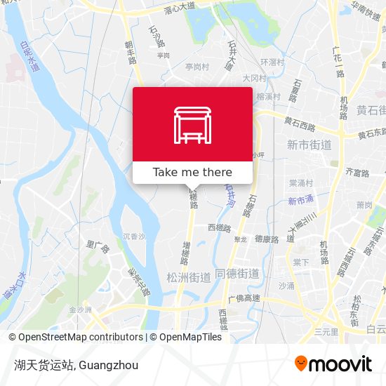 湖天货运站 map