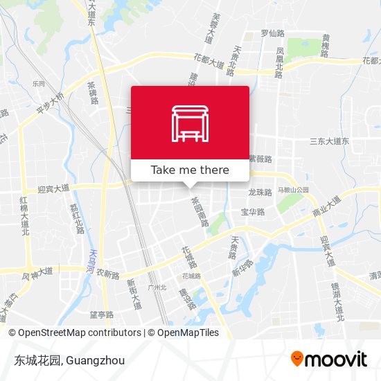 东城花园 map