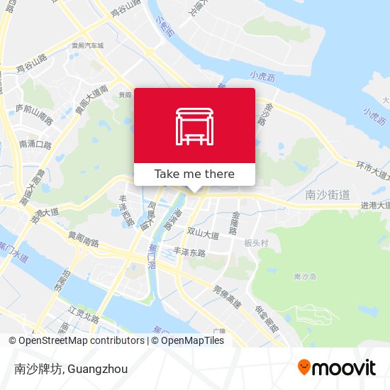 南沙牌坊 map