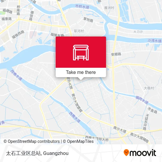 太石工业区总站 map