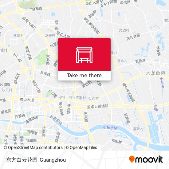东方白云花园 map