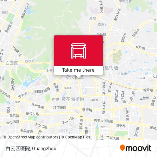 白云区医院 map