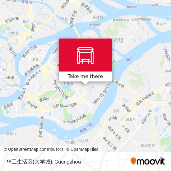 华工生活区(大学城) map