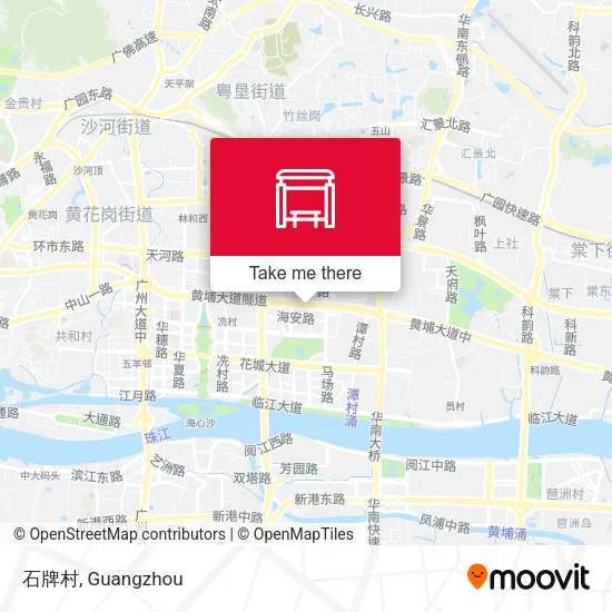 石牌村 map