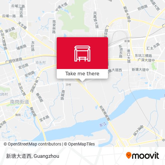 新塘大道西 map