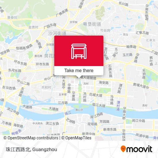 珠江西路北 map