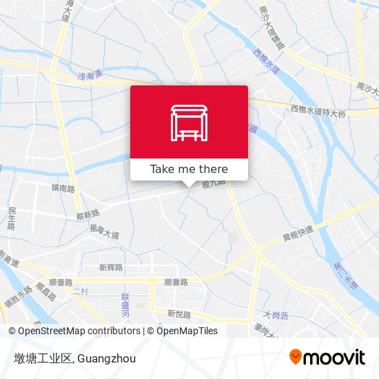 墩塘工业区 map