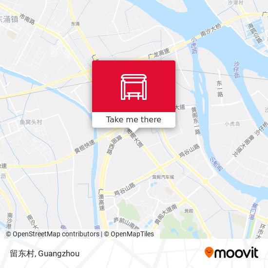 留东村 map