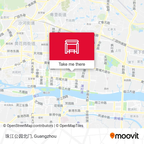 珠江公园北门 map