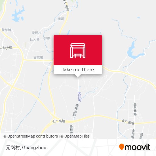元岗村 map