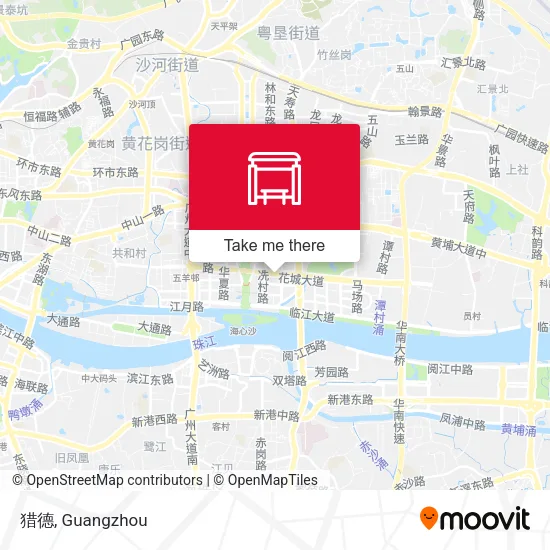 猎德 map