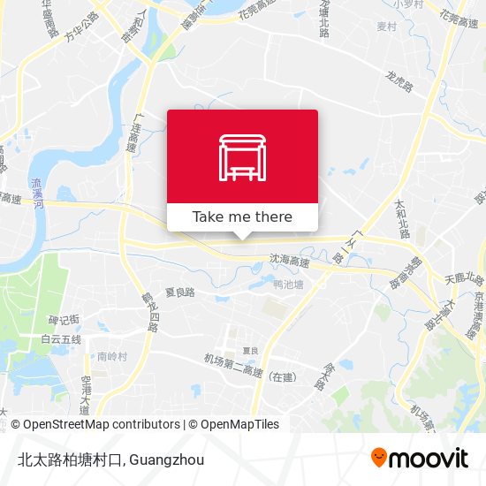 北太路柏塘村口 map