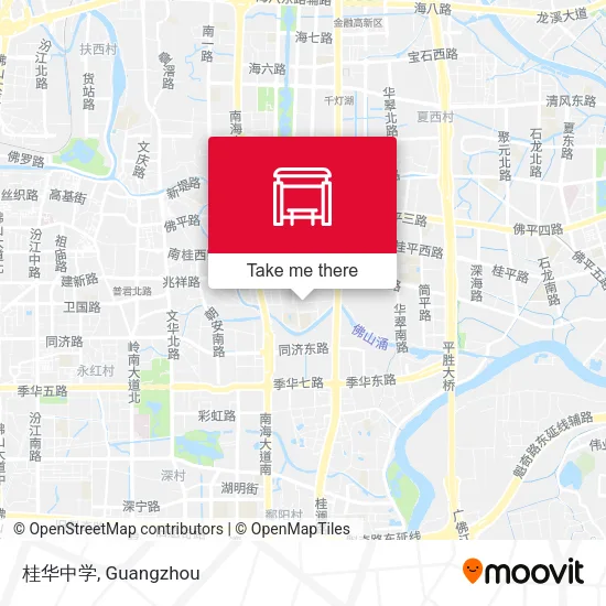 桂华中学 map