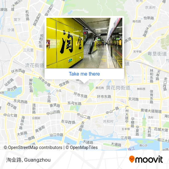 淘金路 map