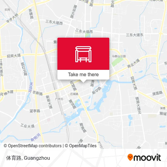 体育路 map