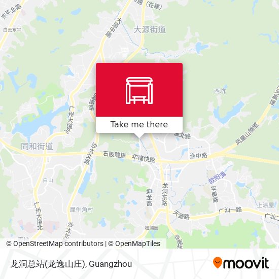 龙洞总站(龙逸山庄) map