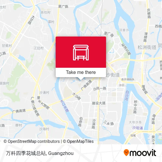 万科四季花城总站 map