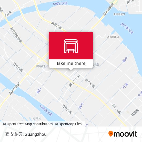 嘉安花园 map