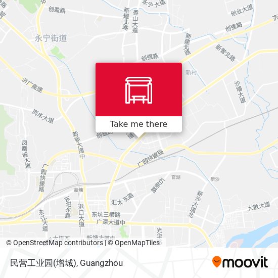 民营工业园(增城) map