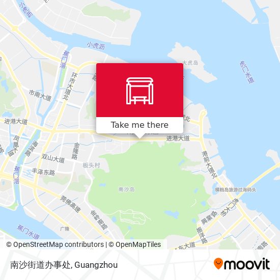南沙街道办事处 map