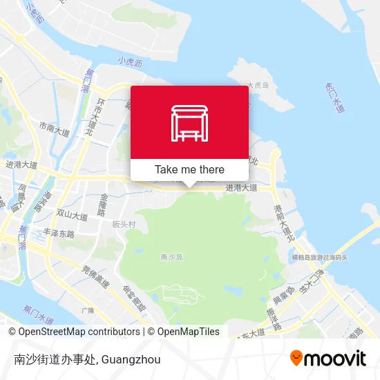 南沙街道办事处 map