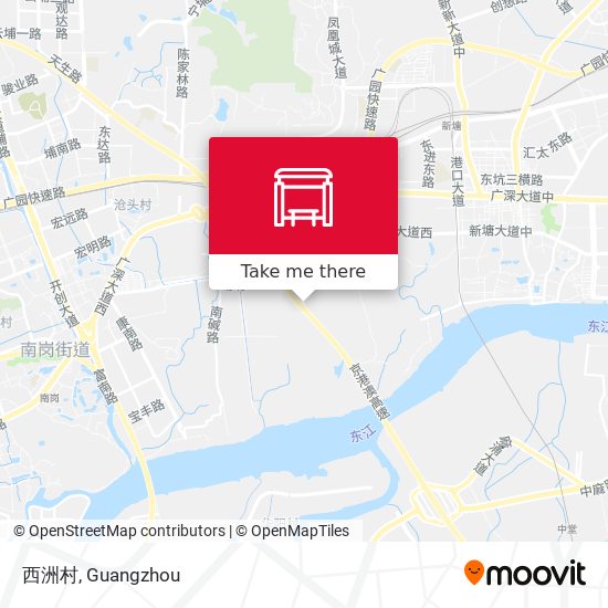 西洲村 map