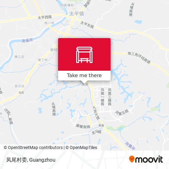 凤尾村委 map