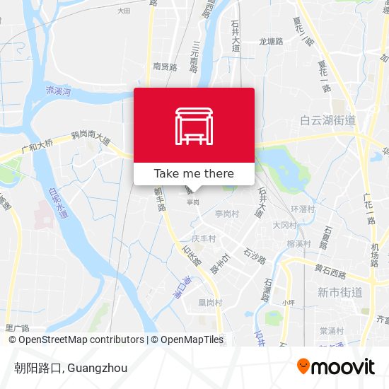 朝阳路口 map