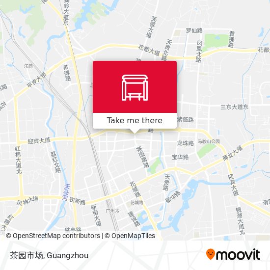 茶园市场 map